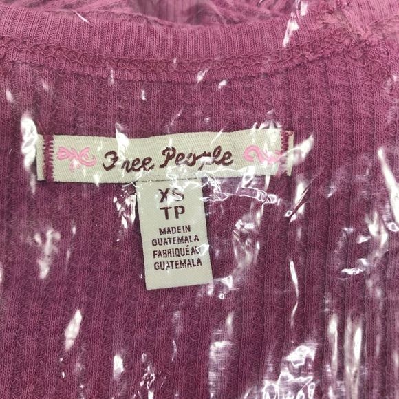 Free People Santa Clara Thermal Knit Top oversized V Neck Dolman Women’s Sz XS - Picture 15 of 16